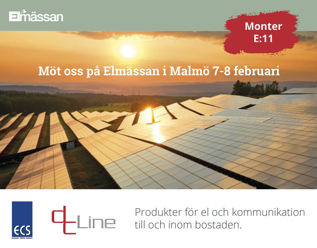 Vi är på plats på Elmässan Syd i Malmö den 7-8 februari 2024